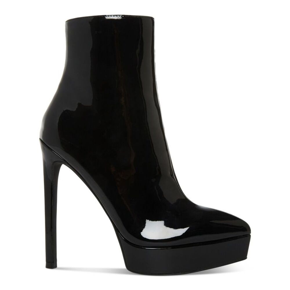 MADDEN GIRL Womens Black 1" Platform Lorilee Pointy Toe Stiletto Boots 9.5 M - Picture 3 of 4